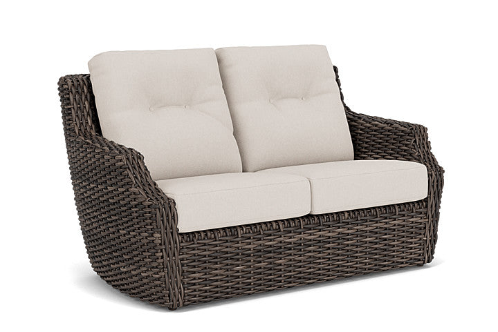 Lloyd Flanders - Largo Loveseat In Vintage Oak Finish With Canvas Canvas Fabric - 241050428319 view 1