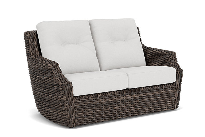 Lloyd Flanders - Largo Loveseat In Vintage Oak Finish With Canvas Natural Fabric - 241050428159 view 1