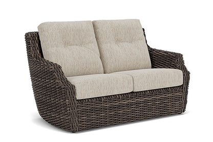 Lloyd Flanders - Largo Loveseat In Vintage Oak Finish With Charlotte Sparrow Fabric - 241050428183 view 1