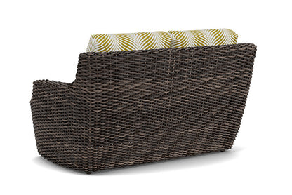Lloyd Flanders - Largo Loveseat In Vintage Oak Finish With Clock Out Dew Fabric - 2410504282083 view 2