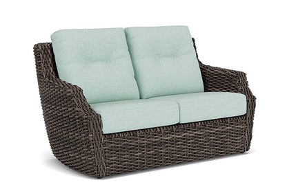 Lloyd Flanders - Largo Loveseat In Vintage Oak Finish With Demo Mist Fabric - 241050428066 view 1