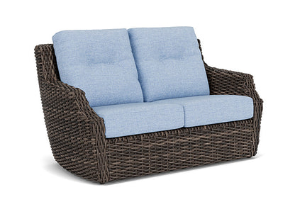 Lloyd Flanders - Largo Loveseat In Vintage Oak Finish With Demo Skyway Fabric - 241050428065 view 1