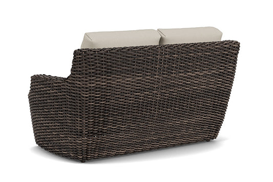 Lloyd Flanders - Largo Loveseat In Vintage Oak Finish With Fife Fog Fabric - 241050428181 view 2