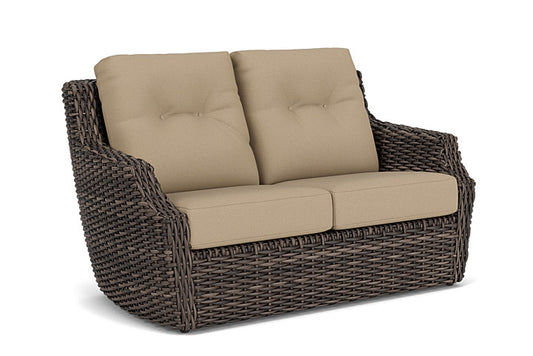 Lloyd Flanders - Largo Loveseat In Vintage Oak Finish With Fife Sahara Fabric - 241050428742 view 1