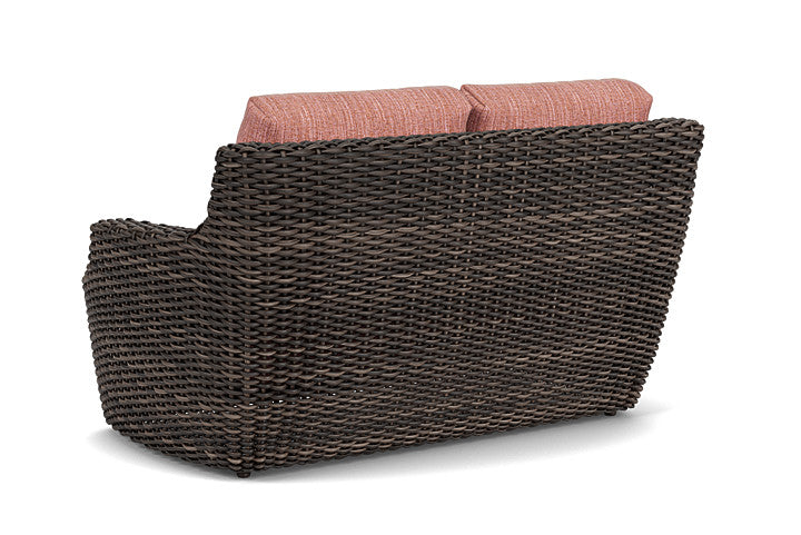 Lloyd Flanders - Largo Loveseat In Vintage Oak Finish With Friendly Carnival Fabric - 2410504282043 view 2