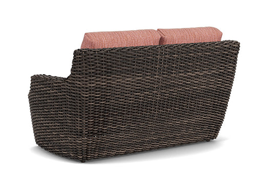 Lloyd Flanders - Largo Loveseat In Vintage Oak Finish With Friendly Carnival Fabric - 2410504282043 view 2