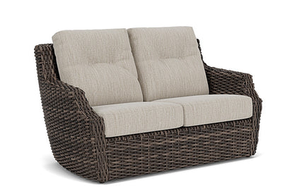 Lloyd Flanders - Largo Loveseat In Vintage Oak Finish With Friendly Flax Fabric - 2410504282026 view 1