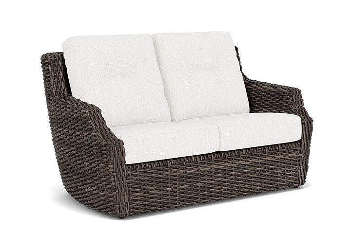 Lloyd Flanders - Largo Loveseat In Vintage Oak Finish With Friendly Natural Fabric - 2410504282042 view 1