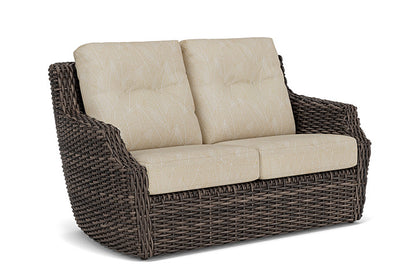 Lloyd Flanders - Largo Loveseat In Vintage Oak Finish With Laurel Ecru Fabric - 2410504282057 view 1
