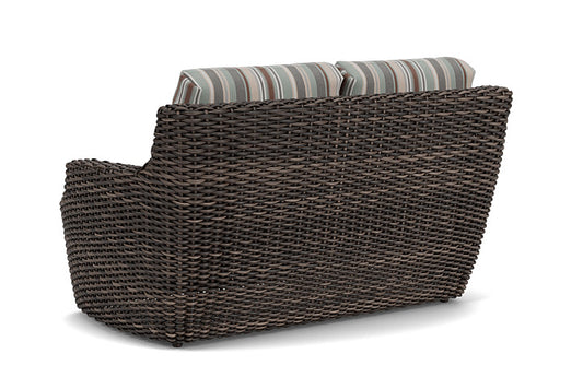 Lloyd Flanders - Largo Loveseat In Vintage Oak Finish With Lima Heron Fabric - 241050428067 view 2