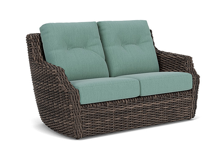 Lloyd Flanders - Largo Loveseat In Vintage Oak Finish With Loveboat Mint Fabric - 2410504282010 view 1