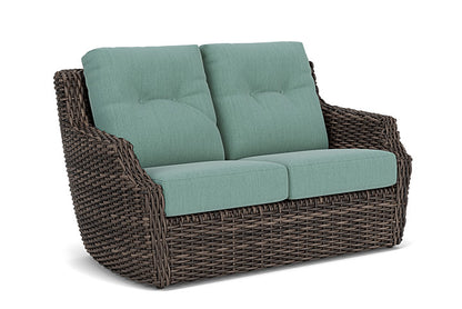 Lloyd Flanders - Largo Loveseat In Vintage Oak Finish With Loveboat Mint Fabric - 2410504282010 view 1