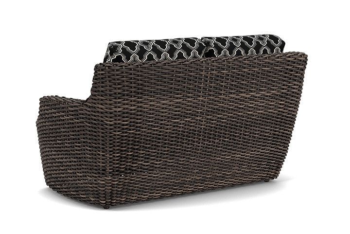 Lloyd Flanders - Largo Loveseat In Vintage Oak Finish With Luna Onyx Fabric - 2410504282071 view 2