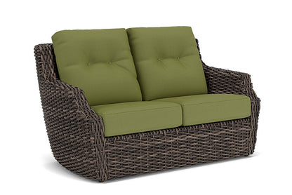 Lloyd Flanders - Largo Loveseat In Vintage Oak Finish With Reflections Grass Fabric - 2410504282051 view 1