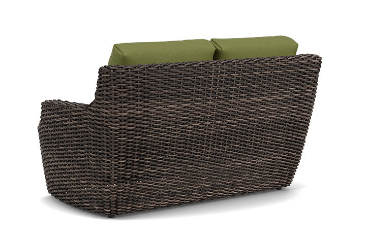 Lloyd Flanders - Largo Loveseat In Vintage Oak Finish With Reflections Grass Fabric - 2410504282051 view 2