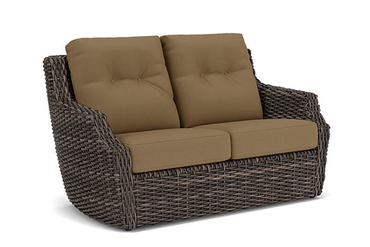 Lloyd Flanders - Largo Loveseat In Vintage Oak Finish With Reflections Straw Fabric - 2410504282053 view 1