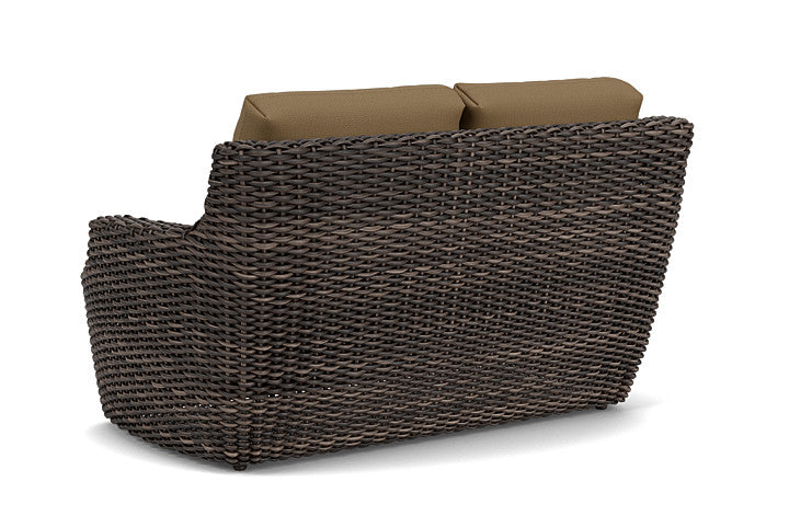 Lloyd Flanders - Largo Loveseat In Vintage Oak Finish With Reflections Straw Fabric - 2410504282053 view 2