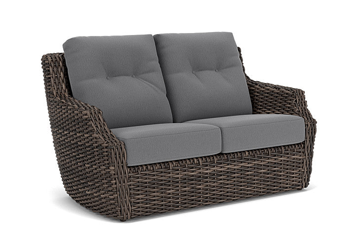 Lloyd Flanders - Largo Loveseat In Vintage Oak Finish With Remy Graphite Fabric - 2410504282003 view 1