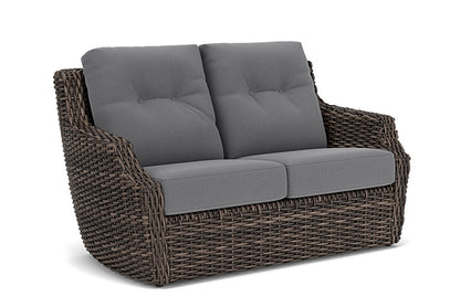 Lloyd Flanders - Largo Loveseat In Vintage Oak Finish With Remy Graphite Fabric - 2410504282003 view 1