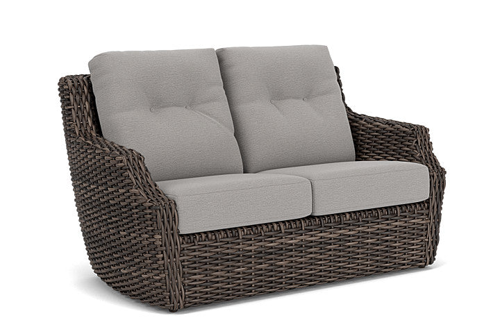 Lloyd Flanders - Largo Loveseat In Vintage Oak Finish With Remy Shadow Fabric - 2410504282004 view 1