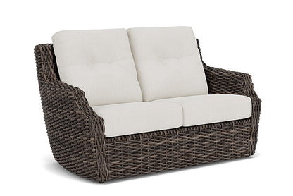 Lloyd Flanders - Largo Loveseat In Vintage Oak Finish With Rollo Linen Fabric - 2410504282020 view 1