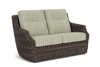 Lloyd Flanders - Largo Loveseat In Vintage Oak Finish With Romulo Laurel Fabric - 2410504282049 view 1
