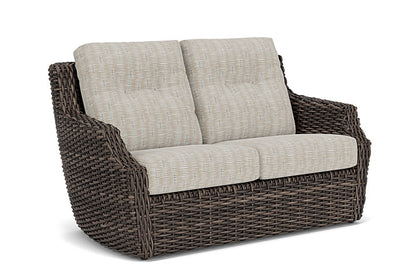 Lloyd Flanders - Largo Loveseat In Vintage Oak Finish With Romulo Mineral Fabric - 2410504282050 view 1