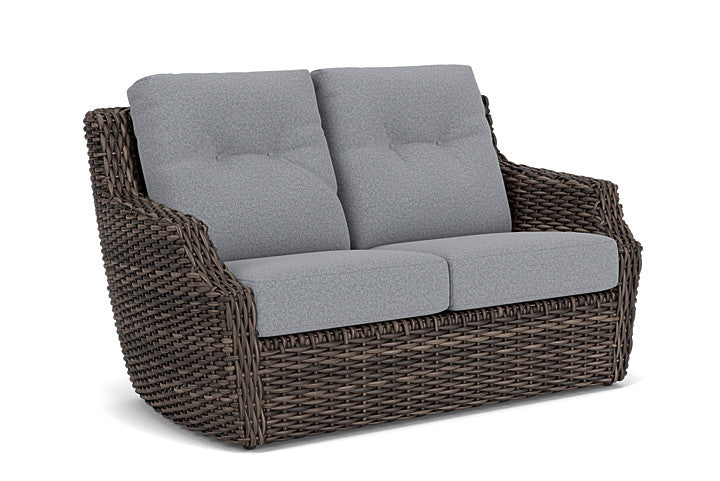 Lloyd Flanders - Largo Loveseat In Vintage Oak Finish With Rumba Stonewashed Fabric - 2410504282006 view 1