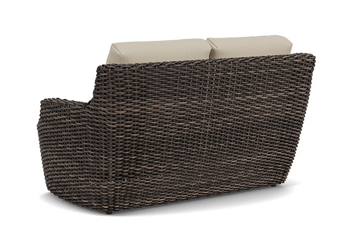 Lloyd Flanders - Largo Loveseat In Vintage Oak Finish With Rumba Straw Fabric - 2410504282008 view 2