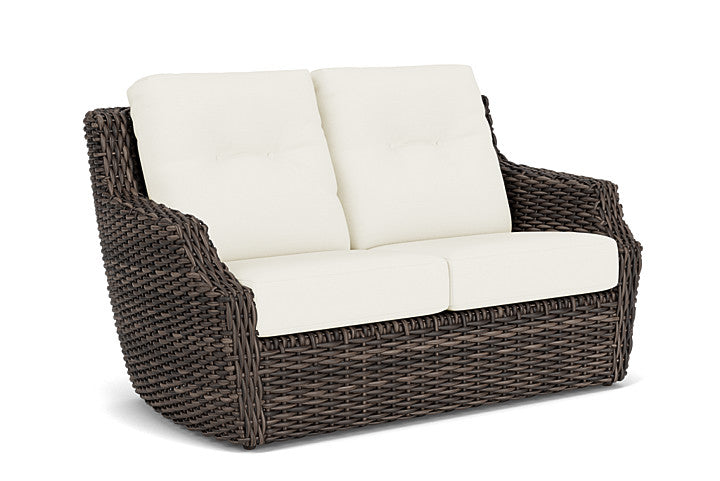 Lloyd Flanders - Largo Loveseat In Vintage Oak Finish With Sailcloth Salt Fabric - 241050428890 view 1