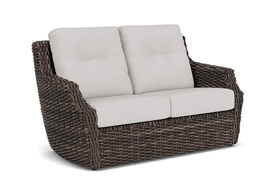 Lloyd Flanders - Largo Loveseat In Vintage Oak Finish With Sailcloth Seagull Fabric - 241050428W61 view 1