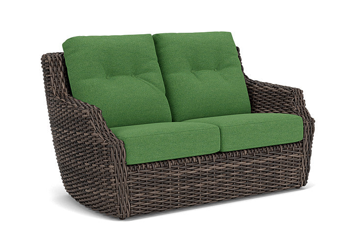 Lloyd Flanders - Largo Loveseat In Vintage Oak Finish With Seadog Botanical Fabric - 2410504282066 view 1