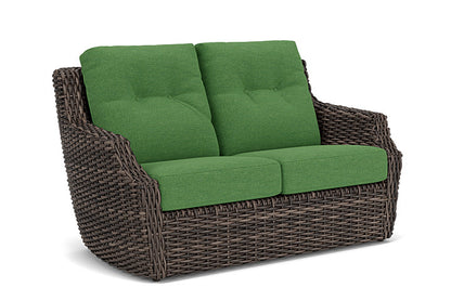 Lloyd Flanders - Largo Loveseat In Vintage Oak Finish With Seadog Botanical Fabric - 2410504282066 view 1