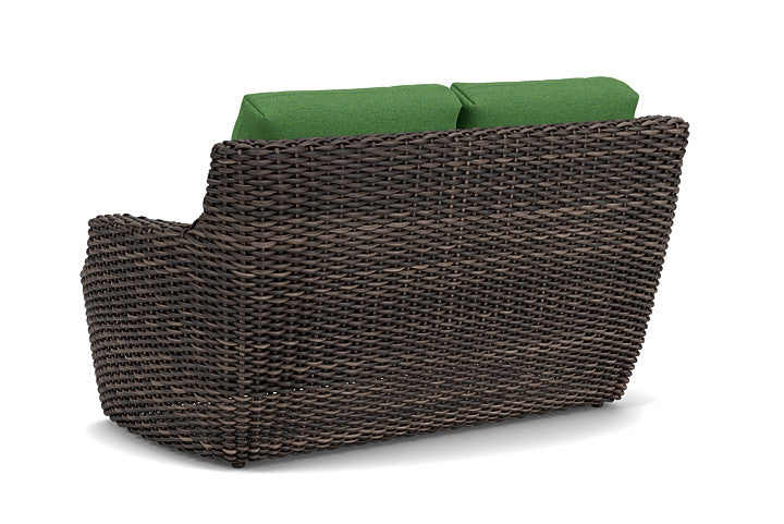 Lloyd Flanders - Largo Loveseat In Vintage Oak Finish With Seadog Botanical Fabric - 2410504282066 view 2