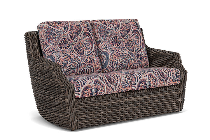 Lloyd Flanders - Largo Loveseat In Vintage Oak Finish With Sensiblity Splendor Fabric - 2410504282082 view 1