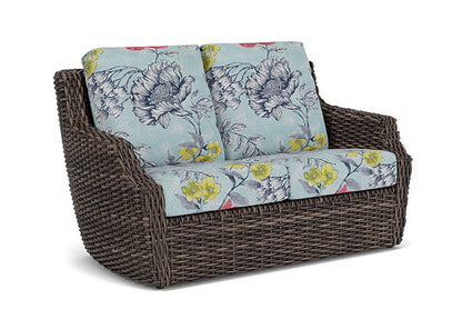 Lloyd Flanders - Largo Loveseat In Vintage Oak Finish With Serena Floral Meadow Fabric - 2410504282079 view 1