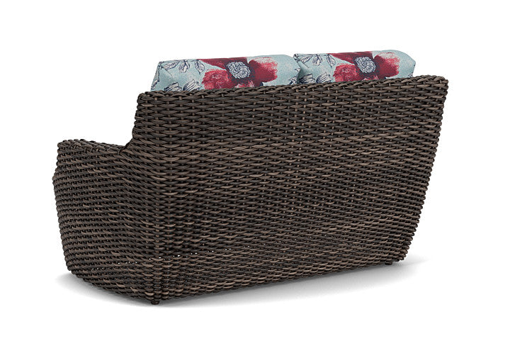 Lloyd Flanders - Largo Loveseat In Vintage Oak Finish With Serena Floral Meadow Fabric - 2410504282079 view 2