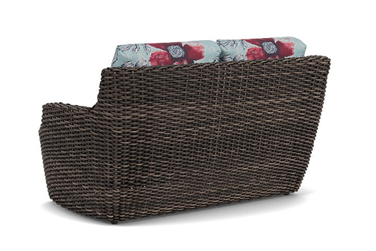 Lloyd Flanders - Largo Loveseat In Vintage Oak Finish With Serena Floral Meadow Fabric - 2410504282079 view 2