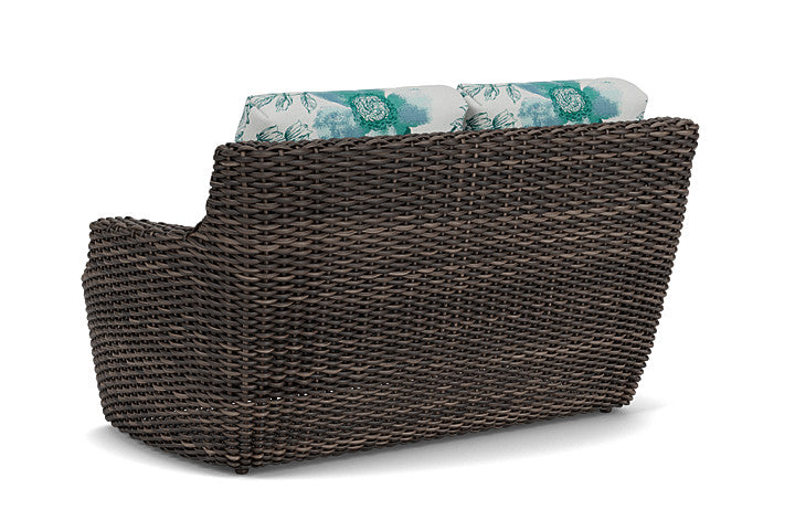 Lloyd Flanders - Largo Loveseat In Vintage Oak Finish With Serena Floral Mist Fabric - 2410504282078 view 2