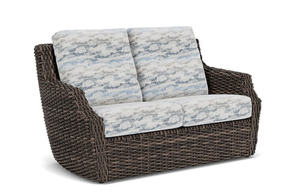 Lloyd Flanders - Largo Loveseat In Vintage Oak Finish With Stratosphere Cloud Fabric - 2410504281966 view 1