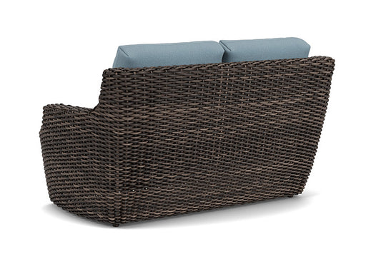 Lloyd Flanders - Largo Loveseat In Vintage Oak Finish With Unearth Mist Fabric - 2410504282068 view 2