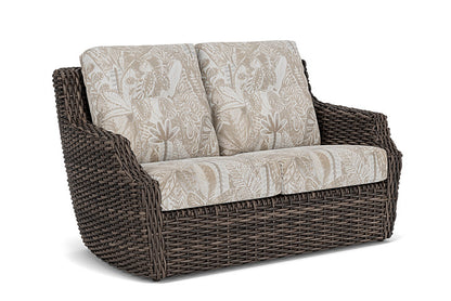 Lloyd Flanders - Largo Loveseat In Vintage Oak Finish With Wayfarer Dune Fabric - 2410504282073 view 1