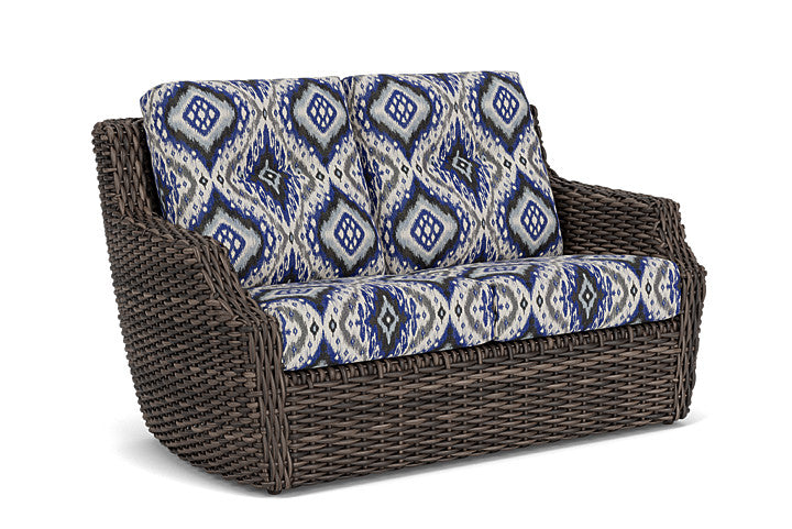 Lloyd Flanders - Largo Loveseat In Vintage Oak Finish With Yoko Mediterranean Fabric - 241050428705 view 1