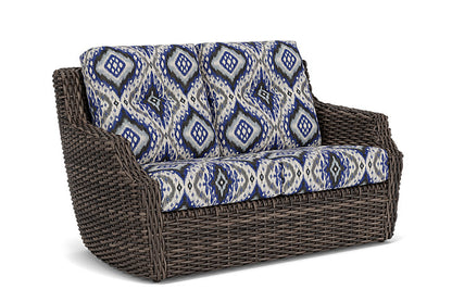 Lloyd Flanders - Largo Loveseat In Vintage Oak Finish With Yoko Mediterranean Fabric - 241050428705 view 1