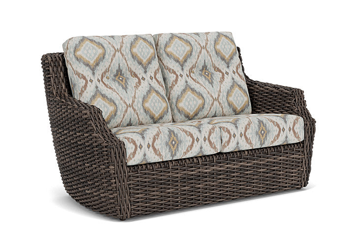 Lloyd Flanders - Largo Loveseat In Vintage Oak Finish With Yoko Mist Fabric - 241050428727 view 1