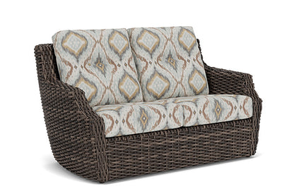 Lloyd Flanders - Largo Loveseat In Vintage Oak Finish With Yoko Mist Fabric - 241050428727 view 1