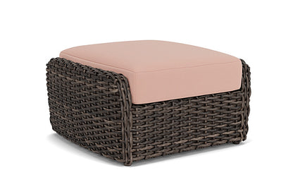 Lloyd Flanders - Largo Ottoman In Vintage Oak Finish With Azulu Clay Fabric - 2410174282033 view 1