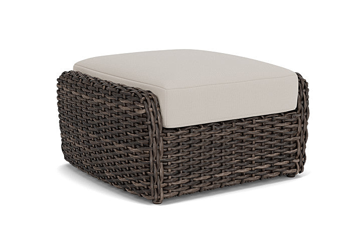 Lloyd Flanders - Largo Ottoman In Vintage Oak Finish With Azulu Twine Fabric - 2410174282034 view 1