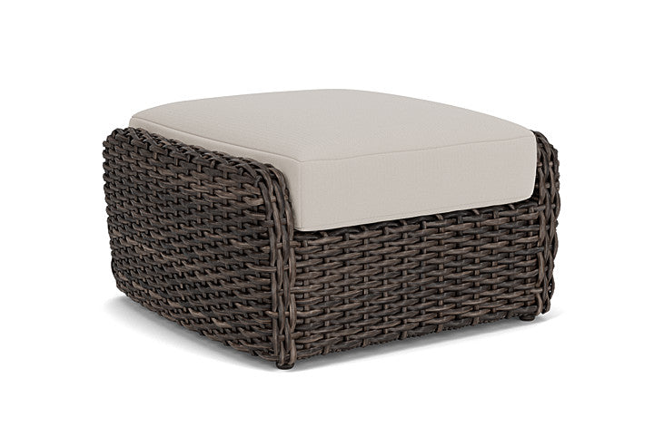 Lloyd Flanders - Largo Ottoman In Vintage Oak Finish With Azulu Twine Fabric - 2410174282034 view 2