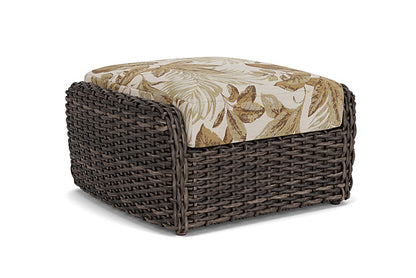 Lloyd Flanders - Largo Ottoman In Vintage Oak Finish With Botanic Willow Fabric - 241017428164 view 1